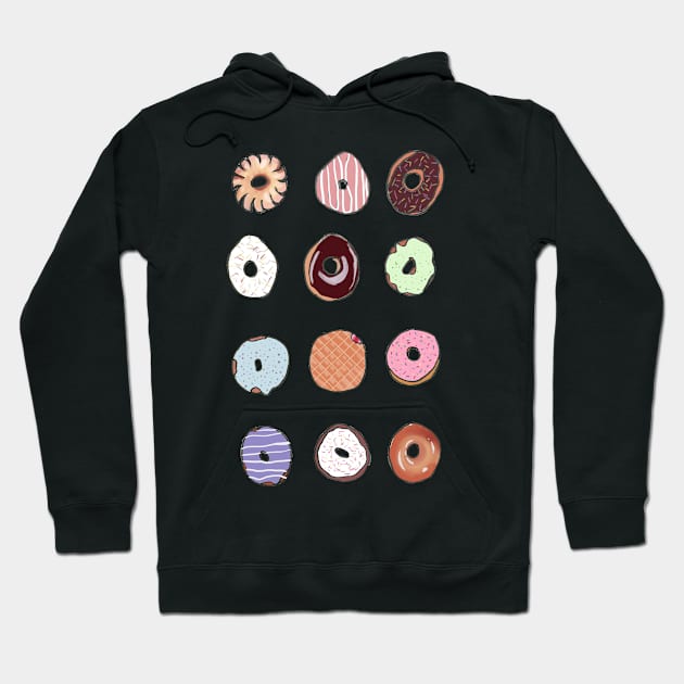 Donut Dozen Hoodie by paulusjart